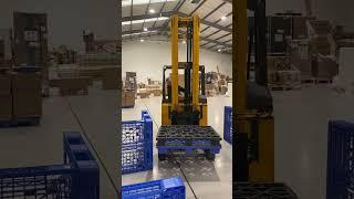 Scotland Forklift Training - Reach Truck tight turns laden forks forward