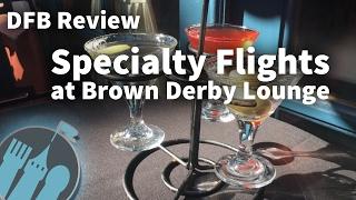 Review: Specialty Flights at Brown Derby Lounge in Disney's Hollywood Studios!