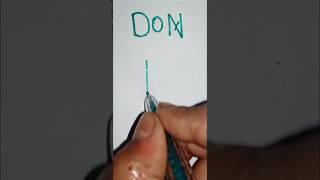 how to draw don name logo easy #shotrs #viralshorts #logo #don #name #art