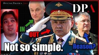 SHOIGU, Russia's Defense Minister "SACKED"!? WHY? Implications!?