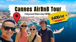 Breathtaking $400/nt Cannes Airbnb Tour | French Riviera | FAmerican Travel Family Vlog