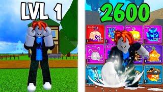 Blox Fruits Noob To Max AWAKENING EVERY FRUIT [FULL MOVIE]