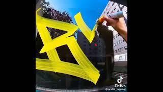 Dope Graffiti Tagging with Yellow marker 🟡