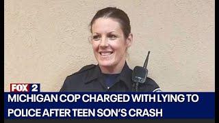 Almont police officer charged with lying after teen son's crash