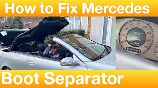 How to Fix a Mercedes Convertible Boot Separator