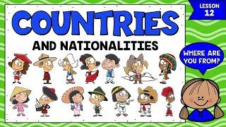 LECCIÓN 12: PAÍSES Y NACIONALIDADES EN INGLÉS Y ESPAÑOL | COUNTRIES AND NATIONALITIES IN ENGLISH