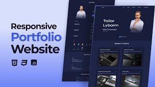 Responsive Portfolio Website Using HTML CSS And JavaScript