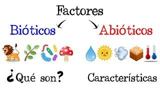  Factores Bióticos y Abióticos de los Ecosistemas  [Fácil y Rápido] | BIOLOGÍA |