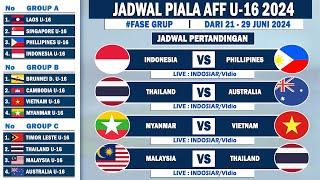 Jadwal Lengkap Piala AFF U16 2024 Timnas Indonesia Siap Juara