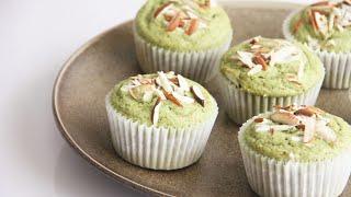 Greentea Almond Muffins 抹茶杏仁瑪芬 | Apron