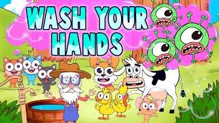 WASH YOUR HANDS SONG - Family Friendly Nursery Rhymes | Hand Hygiene | Sozo Toddlerific Story Time