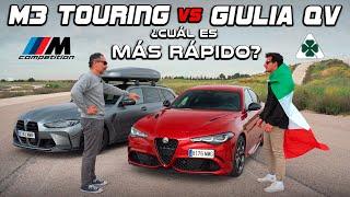 BMW M3 Touring vs Alfa Romeo Giulia Quadrifoglio  ¿Cuál es más rápido?