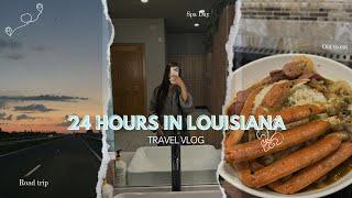 TRAVEL VLOG: 24 Hours in Louisiana! Road Trip , Spa Day +More