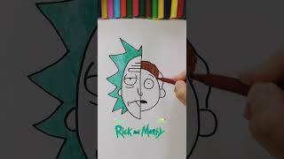 #shorts  Рисую Рика и Морти / РИК И МОРТИ / How to Draw Rick and Morty Step by Step