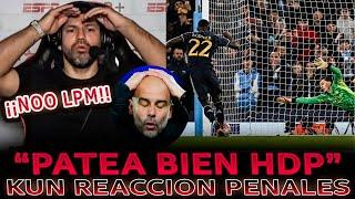 KUN AGÜERO REACCIONÓ a los PENALES de MANCHESTER CITY vs REAL MADRID en VIVO