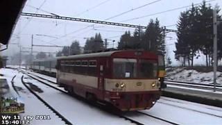 Czeskie koleje w Lichkovie. Czech railway in Lichkov. Tschechische Eisenbahn in Lichkov.