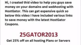 Hostgator Coupon