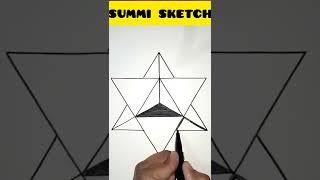 3d trick art on paper || easy and cool geometric art