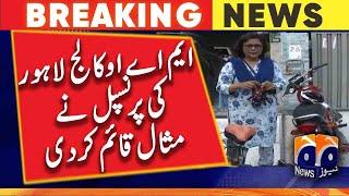 The principal of MAO College Lahore set an example | Geo News