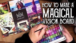 How to Make a Magical Vision Board - 10 creative Ideas & 10 Journaling prompts - Magical Crafting