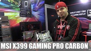 MSI X399 Gaming Pro Carbon AC Mainboard #gamescom2017