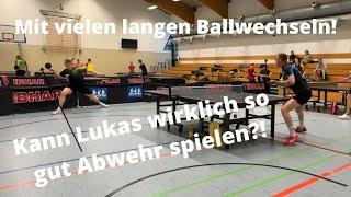 Wie gut ist Lukas als Abwehrspieler?! F. Grothe (TTR 2.001) vs L. Bosbach (TTR Abwehr ca. 2.000) 