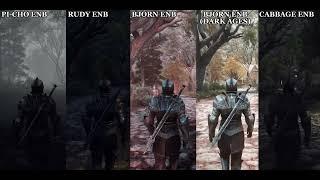 [Nolvus Skyrim] ENB Comparison (Pi-Cho, Rudy, Bjorn, Bjorn Dark Ages, Cabbage)