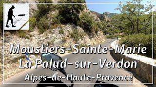 Moustiers-Sainte-Marie - La Palud-sur-Verdon, D952, Alpes-de-Haute-Provence, France - by motorcycle