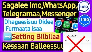 Setting Biblilaa Keessaan Balessuu | Sagalee Imo WhatsApp Telegram Dhageesisuu Didee Sirreessuu