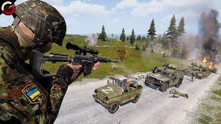 SNIPERS AMBUSH GENERAL! Ukrainian Special Forces in Action | ArmA 3 Gameplay