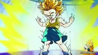 Kid Trunks Turns Super Saiyan for the First Time [Kid Trunks vs. Vegeta] (True 1080p HD)