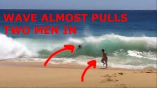 Big and dangerous waves in Cabo San Lucas