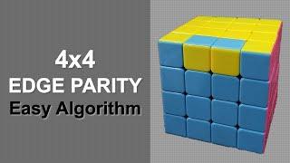 Easiest Way to Solve 4x4 Edge Parity