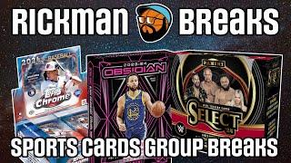  BLACK MOSAIC RC 1/1!  Monday Night Rickman LIVE Group Breaks | NBA  NFL  MLB ️ WWE