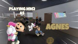 AGNES DESTROYS TEAMERS IN MM2 + GAMEPLAY (KEYBOARD ASMR)