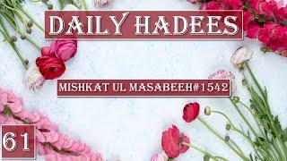 Daily Hadees # 61 | Mishkat Al Masabih Hadees  # 1542 |#Shorts |#DailyHadees