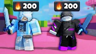 The Best Youtuber Duo Gets A 200 Winstreak In Roblox Bedwars..