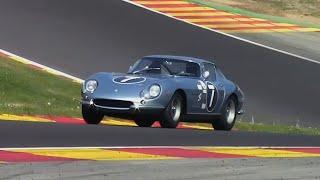 1960's V12 Ferrari's Racing at Spa - 275 GTB/C, 250 GT SWB - Beautiful Sound!