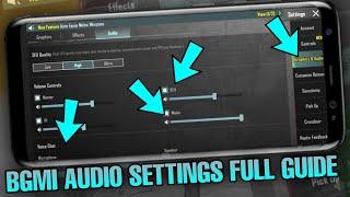 How To Increase Enemy Footsteps Sound | bgmi Audio Setting Full Guide | best sound settings bgmi