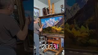 2023 PAINTINGS  #oilpainting #mountainpainting #paintingprocess #fineartpainting