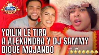 YAILIN LE TIRA A ALEXANDRA Y DJ SAMMY DIQUE MAJANDO DISFRAZADA DE SANTA CON AMIGAS