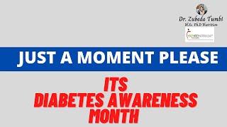 PREVENT & HALT DIABETES | Diabetes Awareness Month | Dr. Zubeda Tumbi