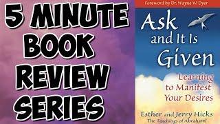 Ask and it is Given by Jerry and Esther Hicks Book Review | Law of Attraction