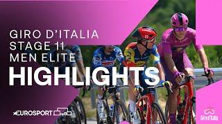 FRANCAVILLA AL MARE SHOWDOWN ‍ | Giro D'Italia Stage 11 Race Highlights | Eurosport Cycling