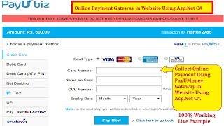 Best Way to Use Online Payment Gateway PayUMoney in Asp.Net Website C# | Hindi | Free Online Classes