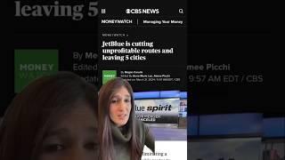JetBlue cutting unprofitable routes, leaving 5 cities #shorts