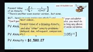  Annuity Calculation in 9 Minutes - Annuities Explained for Present Value of an Annuity Formula