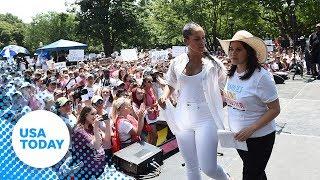 Alicia Keys, America Ferrera speak at Families Belong Together rally