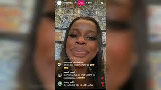 dineo moloisane Instagram live incase you missed today episode