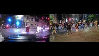 Downtown Austin shooting 7/25/2020 from 2 angles